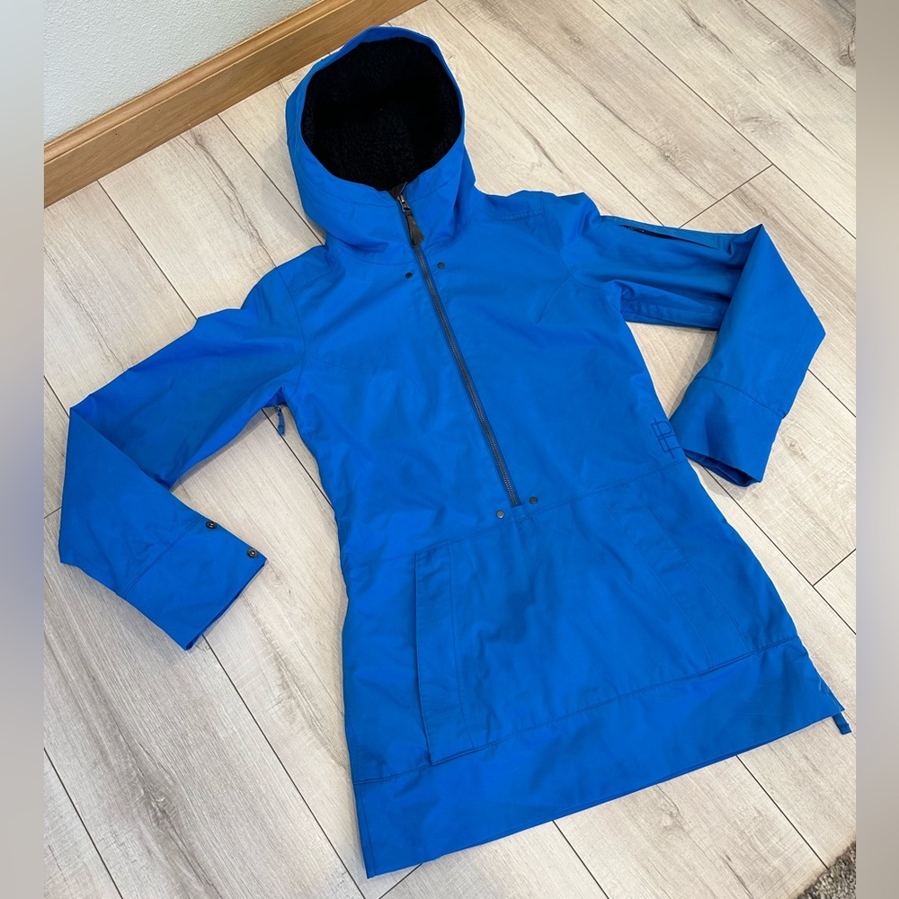 Burton by Maya pullover Blue Hooded snowboard Jacket S
